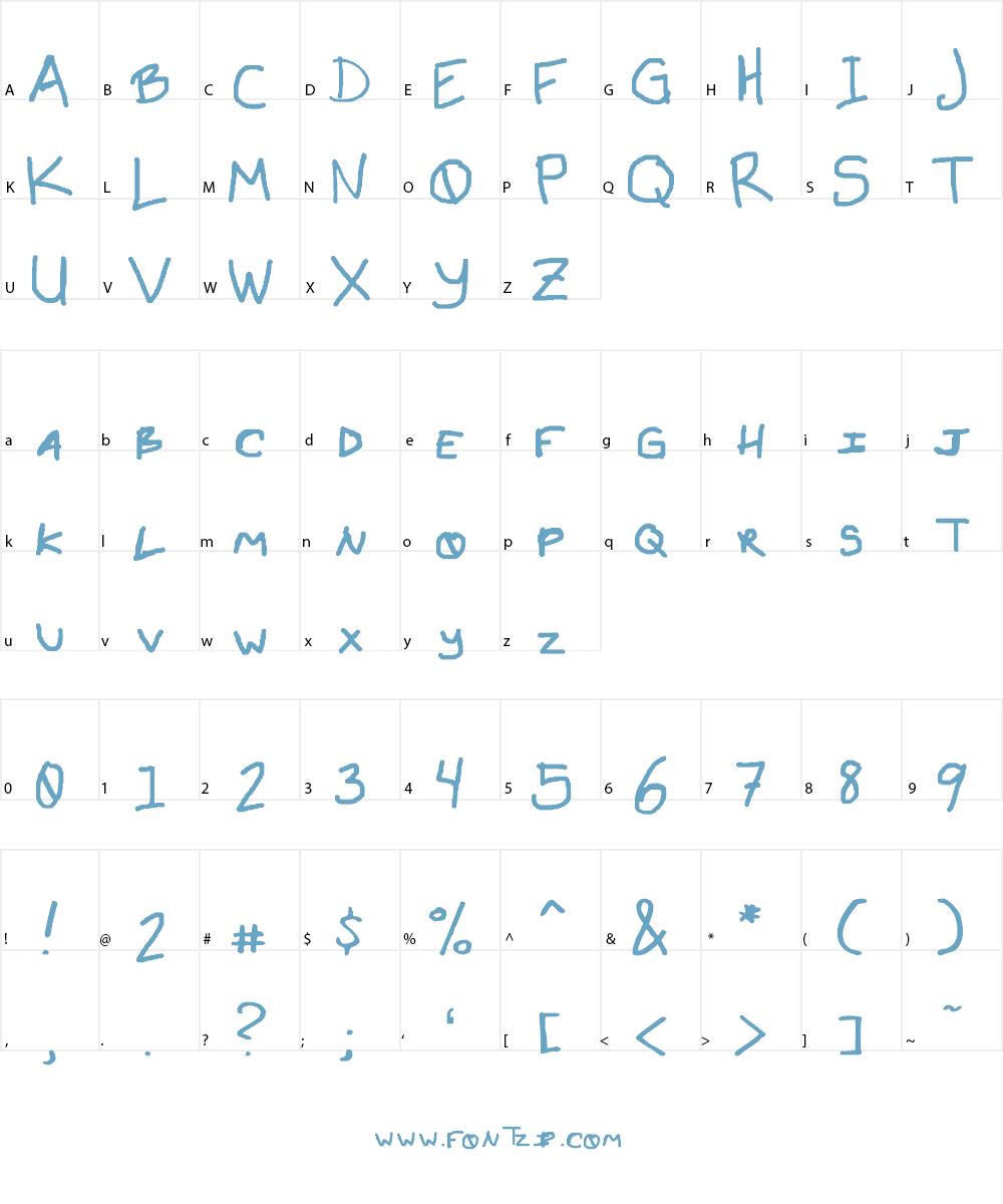 Emo Font Character